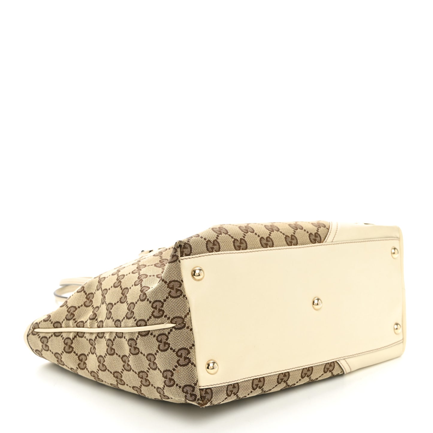 Monogram Medium New Britt Tote Off White