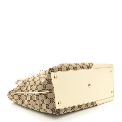 Gucci Monogram Medium New Britt Tote Off White 4 of 12