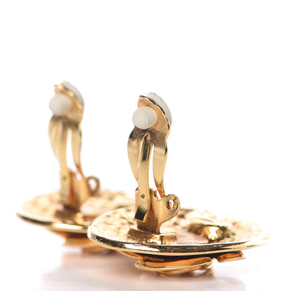 Chanel CC Clip On Earrings Gold 4 of 5