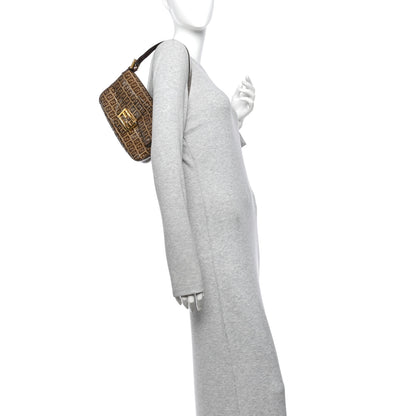 Fendi Vinyl Zucchino Baguette Tobacco 2 of 14