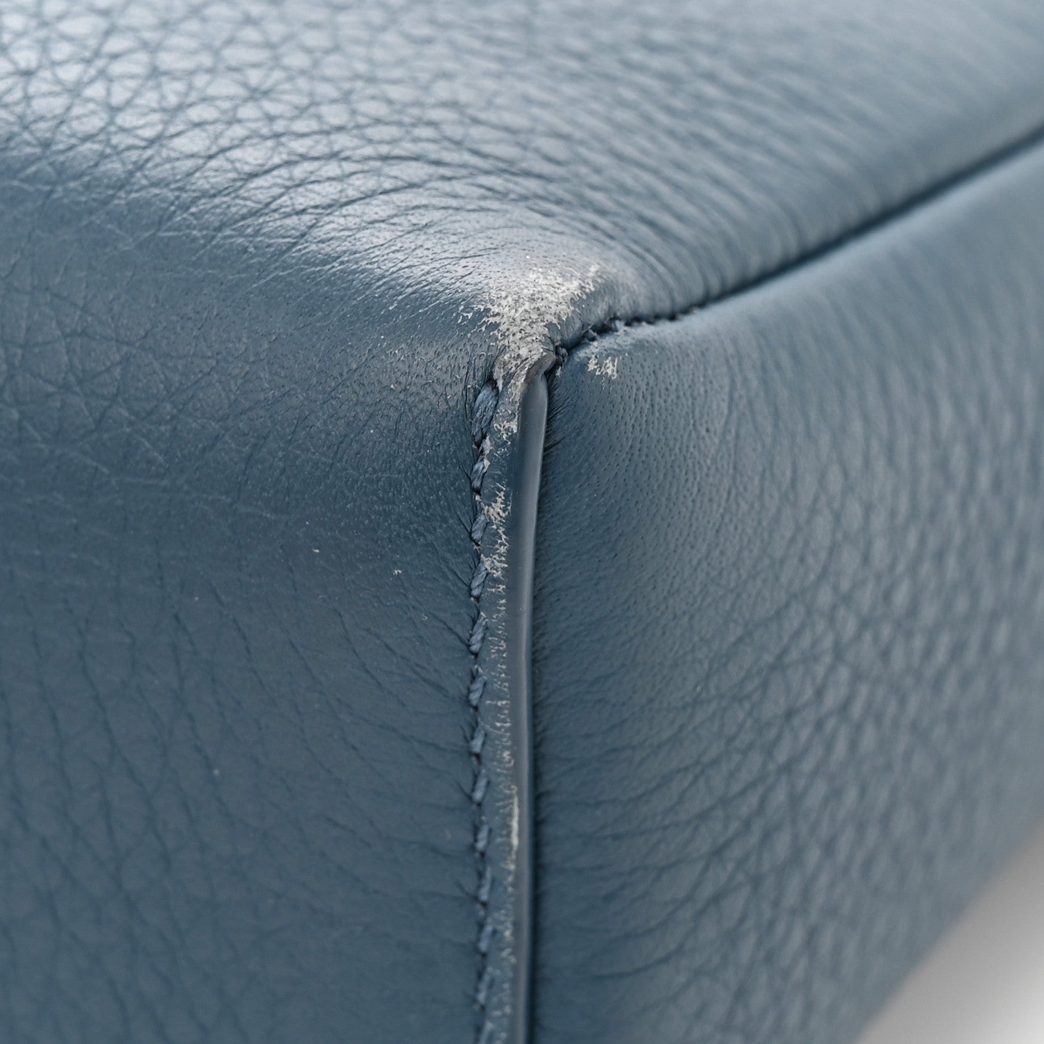 Loro Piana Grained Calfskin L19 Extra Pocket Pouch Cloud Sky 13 of 15