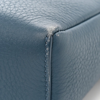 Loro Piana Grained Calfskin L19 Extra Pocket Pouch Cloud Sky 13 of 15