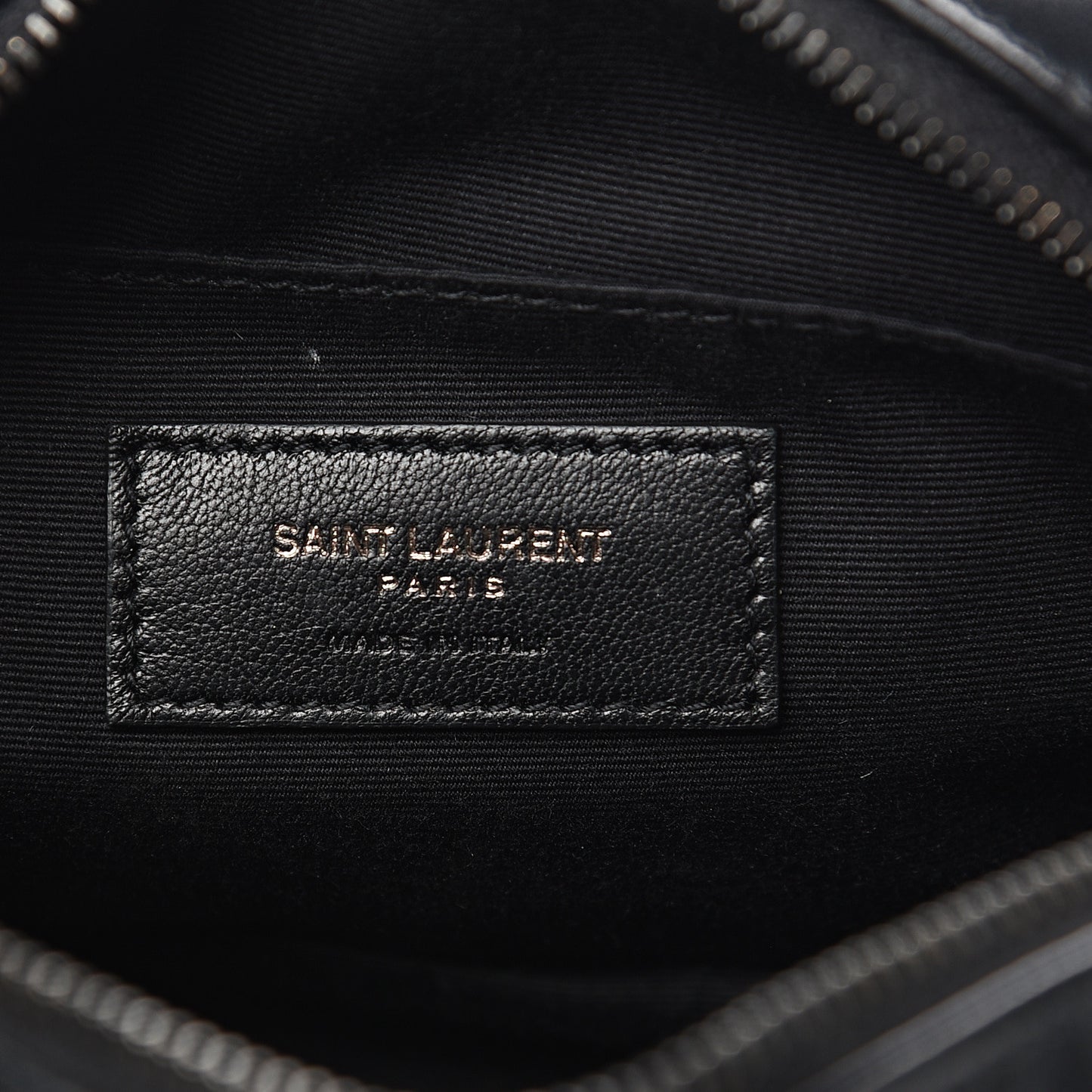 Calfskin Matelasse Monogram Lou Belt Bag Black