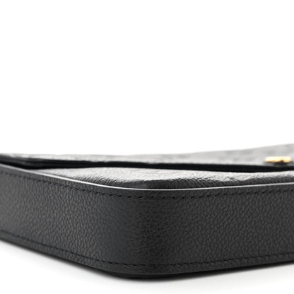 Louis Vuitton Empreinte Pochette Felicie Chain Wallet Black 9 of 11