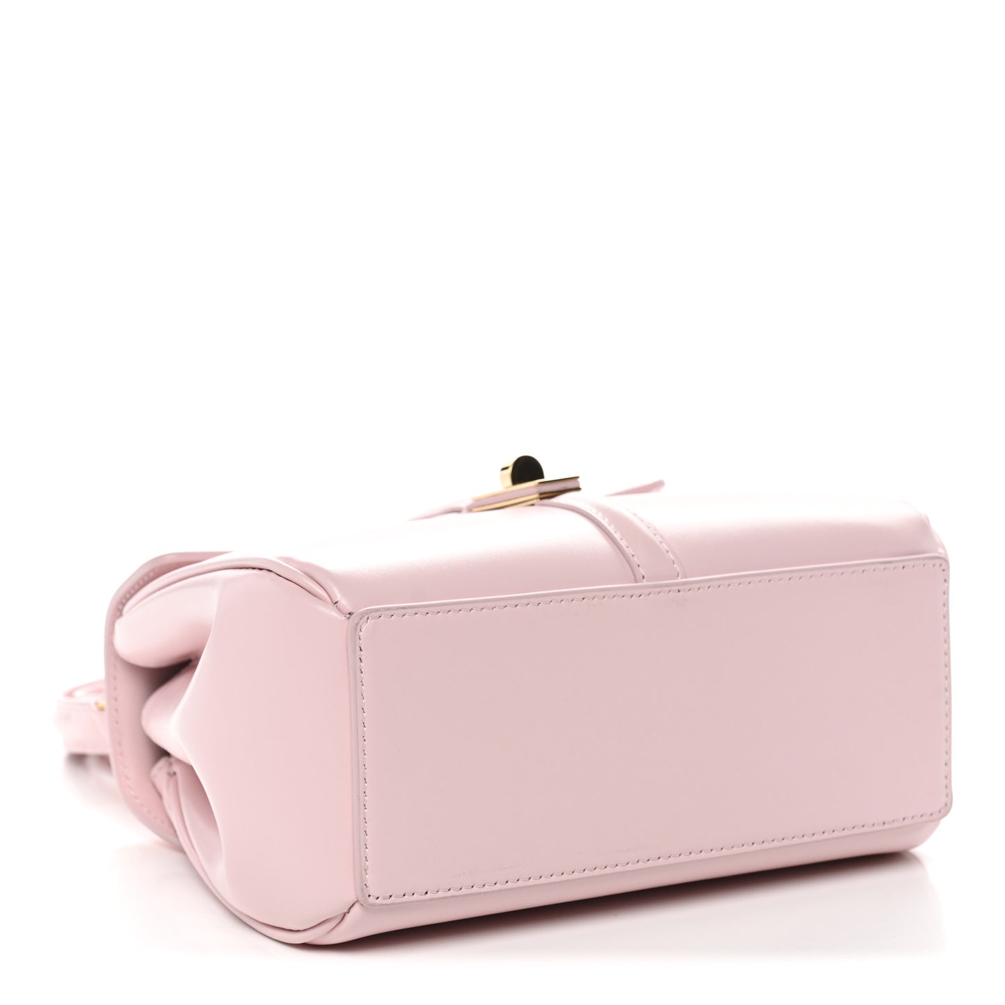 Satinated Calfskin Mini 16 Top Handle Bag Pastel Pink