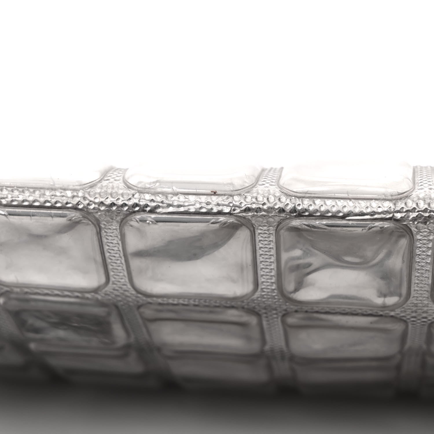 Chanel Vinyl Large Ice Cube Flap Silver 34 of 35