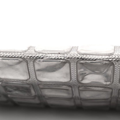 Chanel Vinyl Large Ice Cube Flap Silver 34 of 35