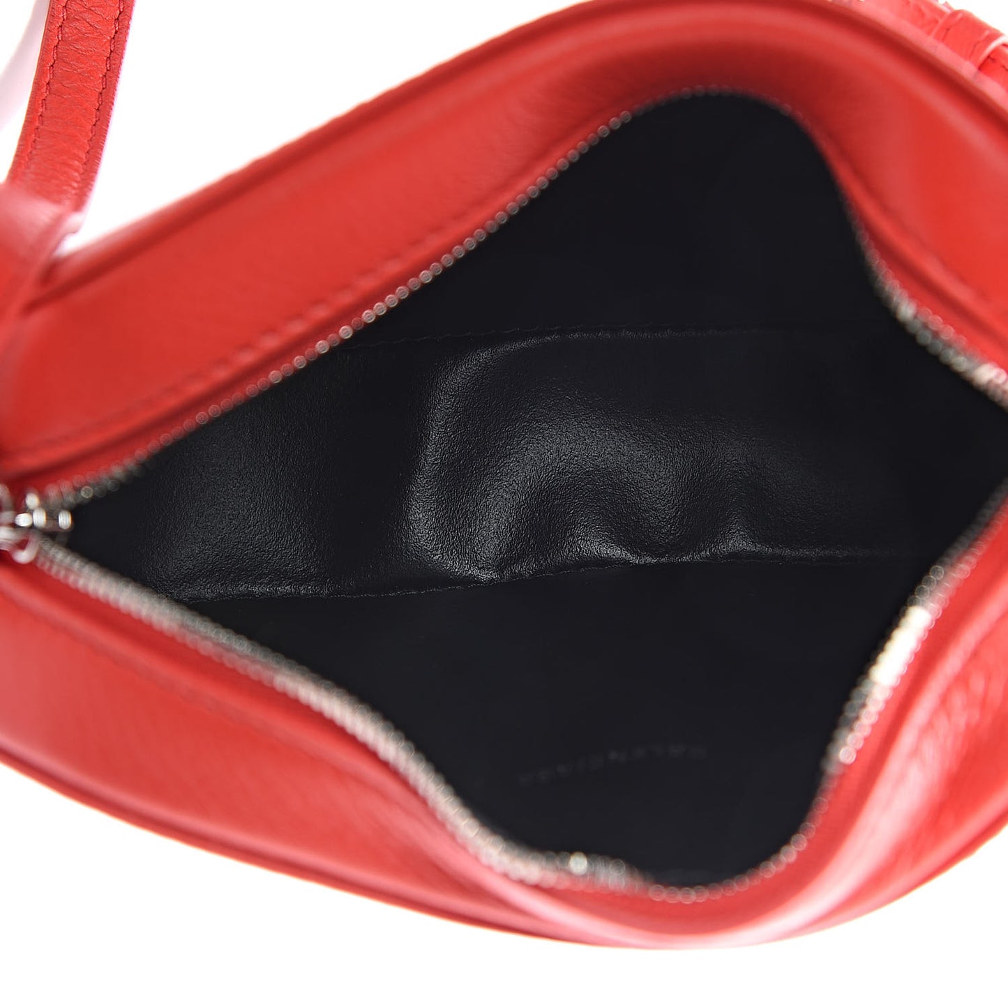 Smooth Calfskin Logo XS Everyday Camera Bag Vivid Red Black
