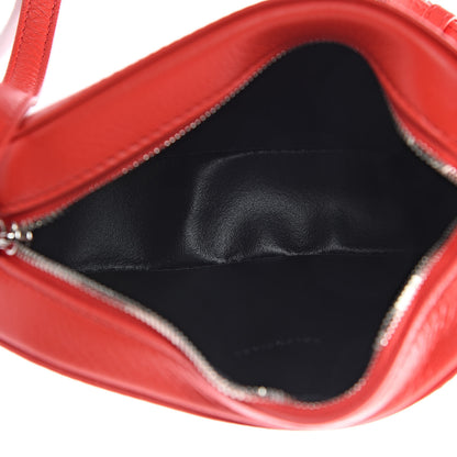 Balenciaga Smooth Calfskin Logo XS Everyday Camera Bag Vivid Red Black 5 of 9