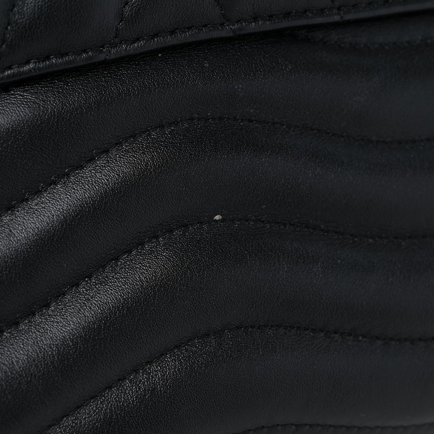 Calfskin LV New Wave Chain Bag Black