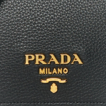 Prada Vitello Phenix Crossbody Bag Black 8 of 10