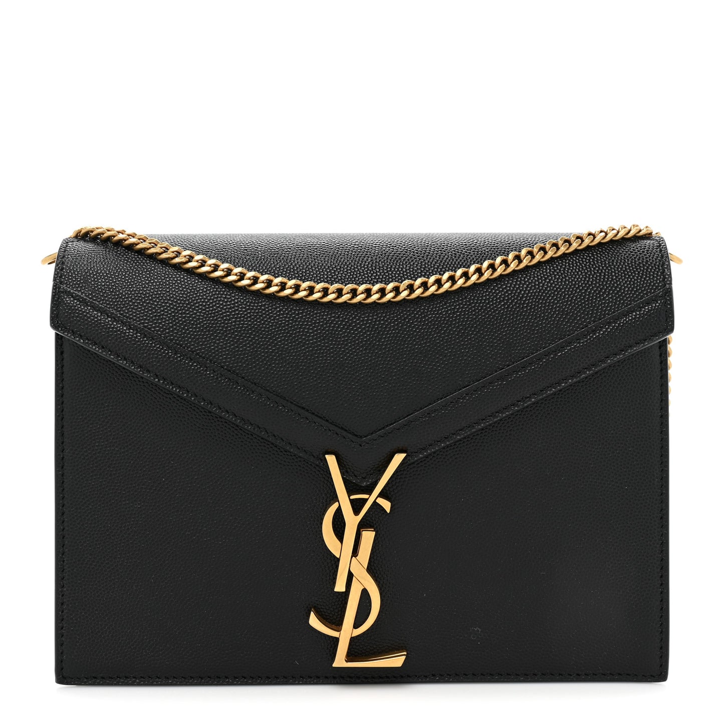Grain De Poudre Monogram Cassandra Clasp Bag Black