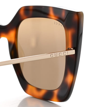 Gucci Acetate Oversize Square Frame GG0435S Sunglasses Havana 5 of 9