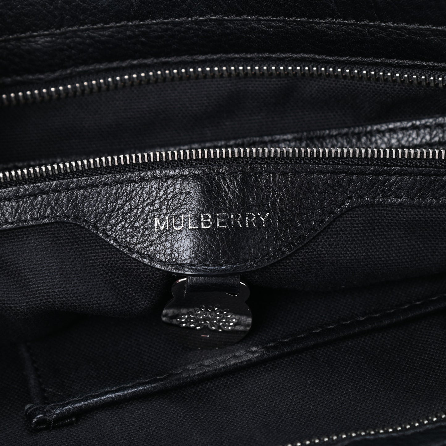 Soft Grain Calfskin Satchel Black