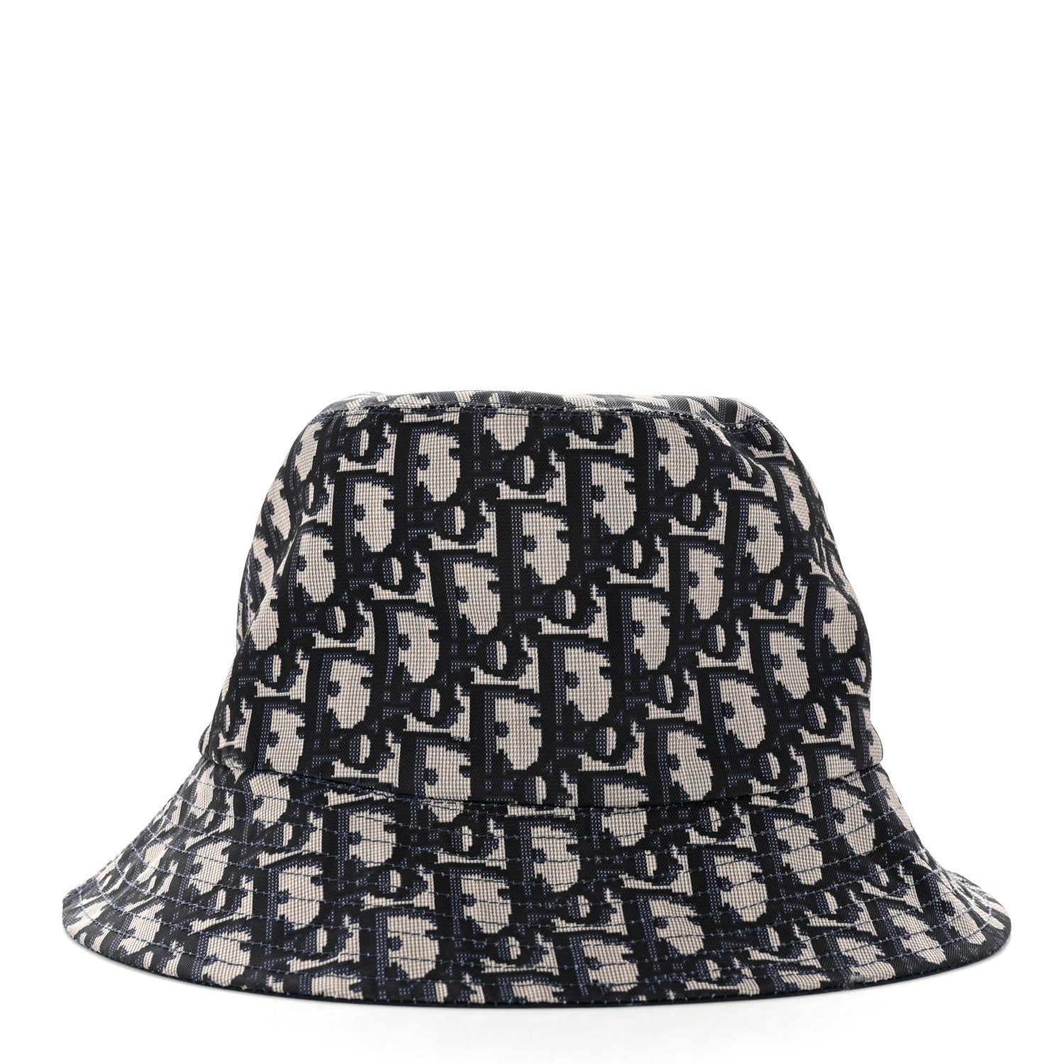 Christian Dior Oblique Reversible Teddy-D Brim Bucket Hat Blue 6 of 7
