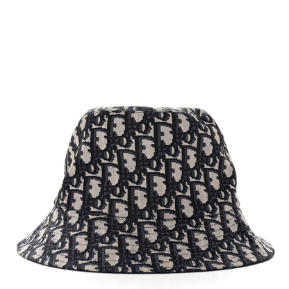 Christian Dior Oblique Reversible Teddy-D Brim Bucket Hat Blue 6 of 7
