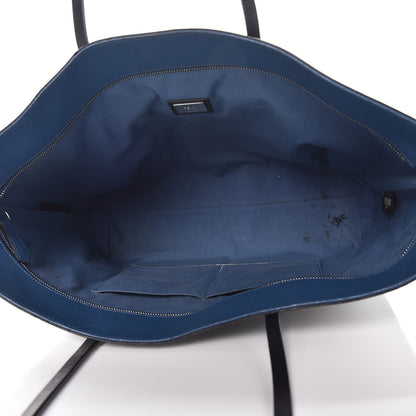Fendi Vitello Elite Cuoio Monster Buggies Medium Roll Tote Black Multicolor Blue Cobalto 5 of 11