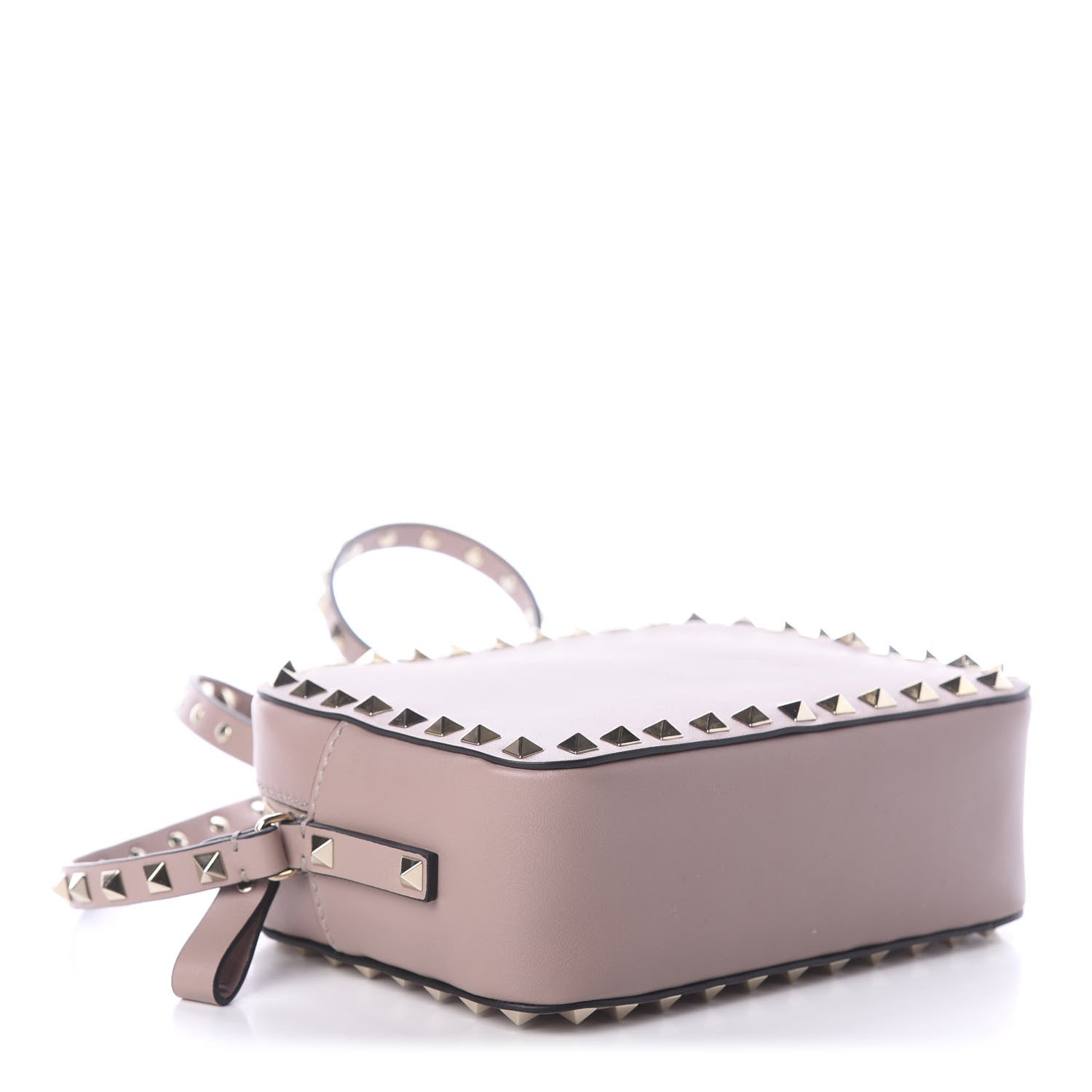 Valentino Garavani Calfskin Rockstud Camera Crossbody Bag Poudre 4 of 9