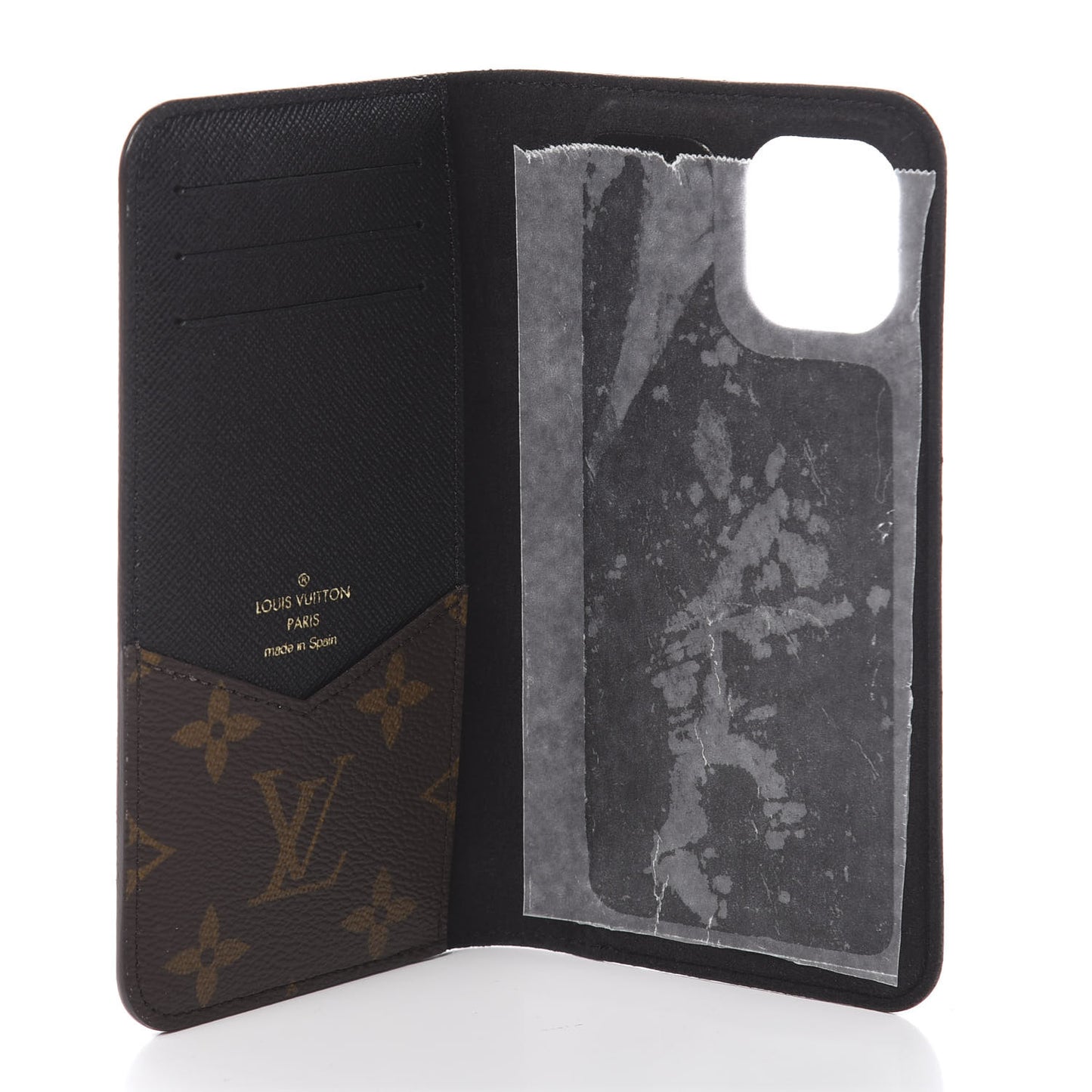 Monogram iPhone 11 Folio Case Black