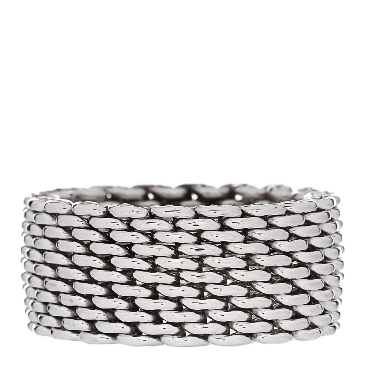 Sterling Silver Somerset Mesh Ring 56 7.5