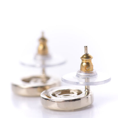 Chanel Metal Crystal Bow-tiful CC Earrings Gold 2 of 4