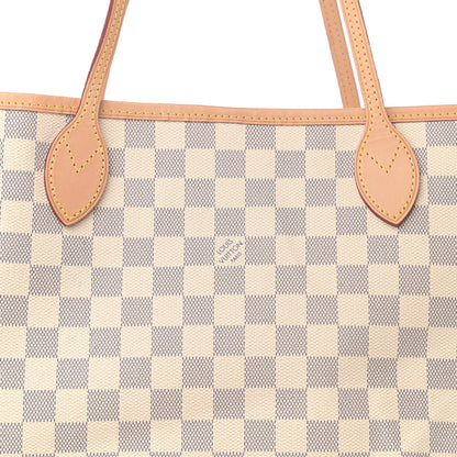 Louis Vuitton Damier Azur Neo Neverfull MM Rose Ballerine 9 of 12