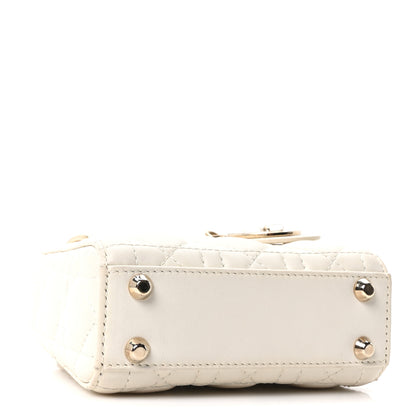 Christian Dior Lambskin Cannage Micro Lady Dior Latte 4 of 10