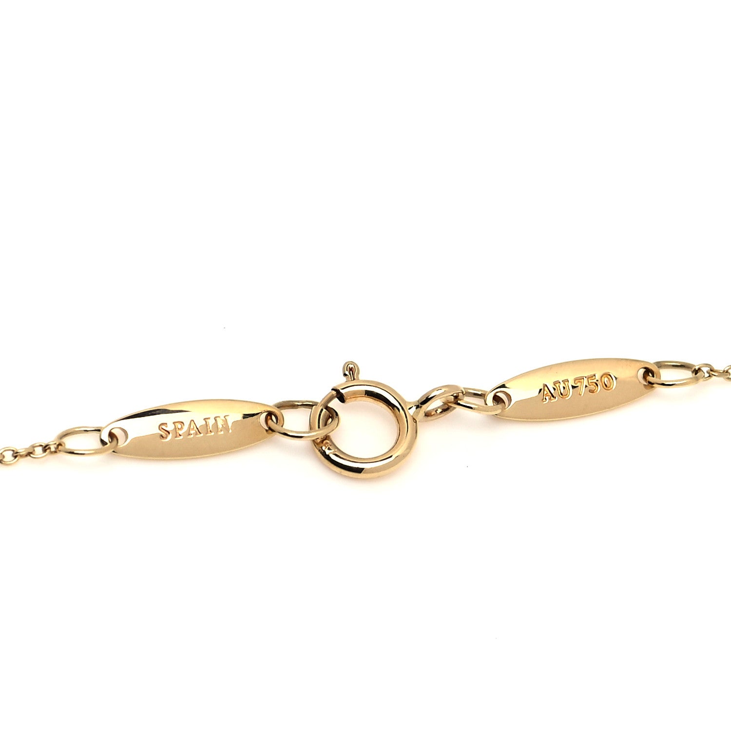 Tiffany 18K Yellow Gold Elsa Peretti Letter J Pendant Necklace 4 of 5