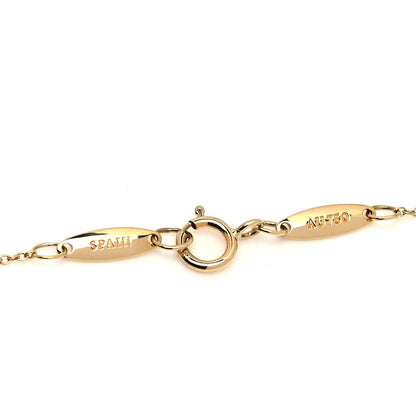 Tiffany 18K Yellow Gold Elsa Peretti Letter J Pendant Necklace 4 of 5