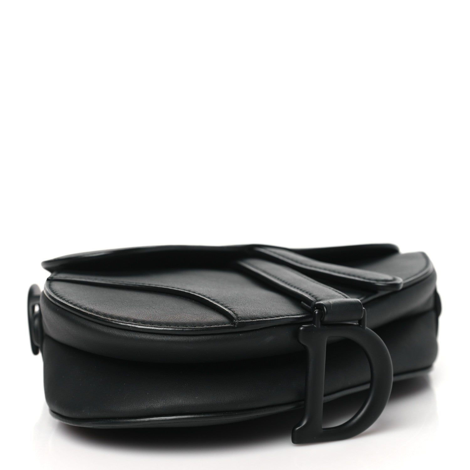 Christian Dior Ultra Matte Calfskin Mini Saddle Bag Black 4 of 11