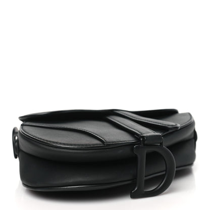 Christian Dior Ultra Matte Calfskin Mini Saddle Bag Black 4 of 11