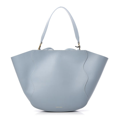 Mansur Gavriel Calfskin Ocean Tote Grey Blue 1 of 8