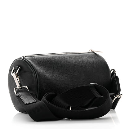Christian Dior HOMME Grained Calfskin Mens Roller Pouch Black 3 of 12