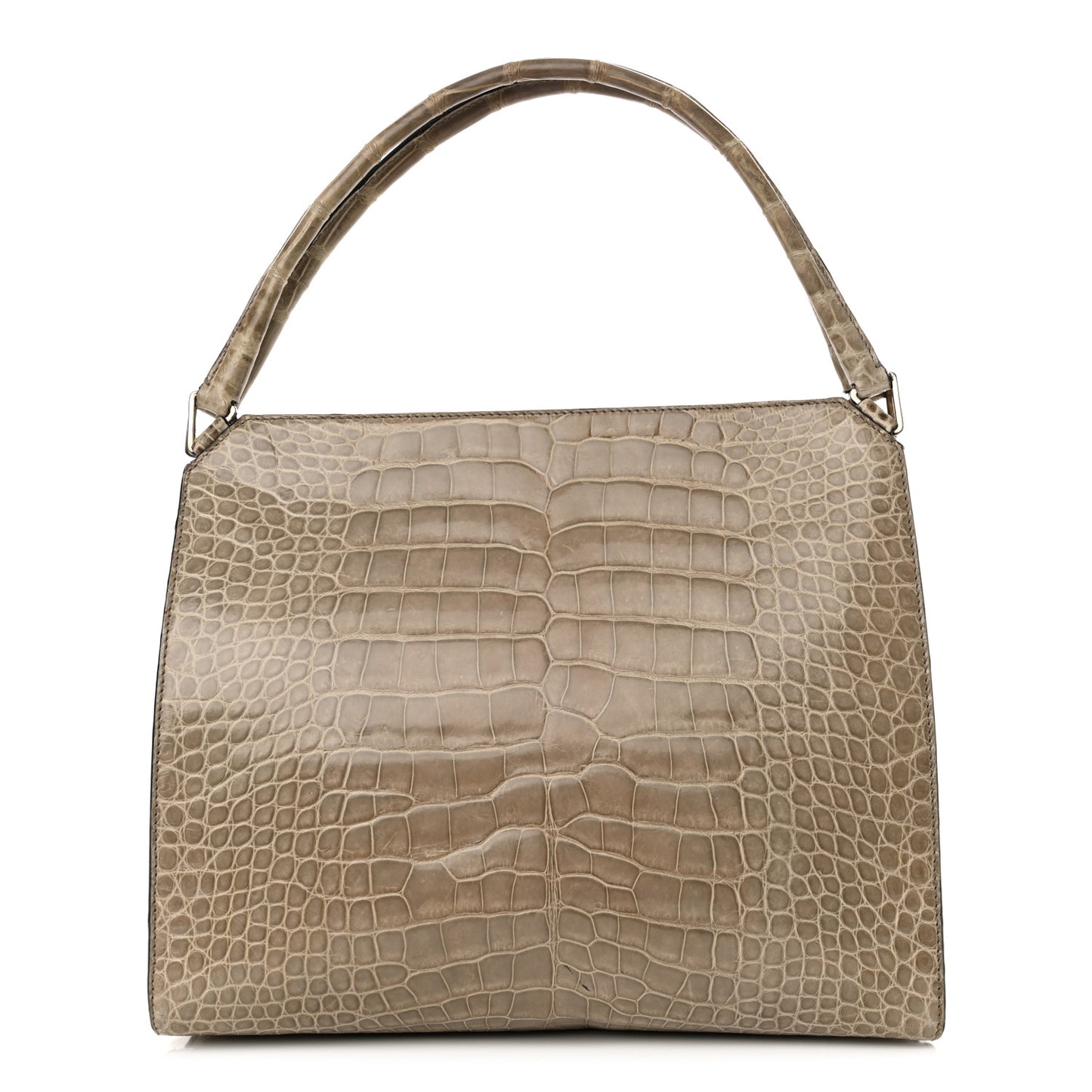 Crocodile Velvet Frame Bag Purple