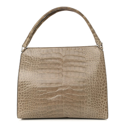 Prada Crocodile Velvet Frame Bag Purple 1 of 21