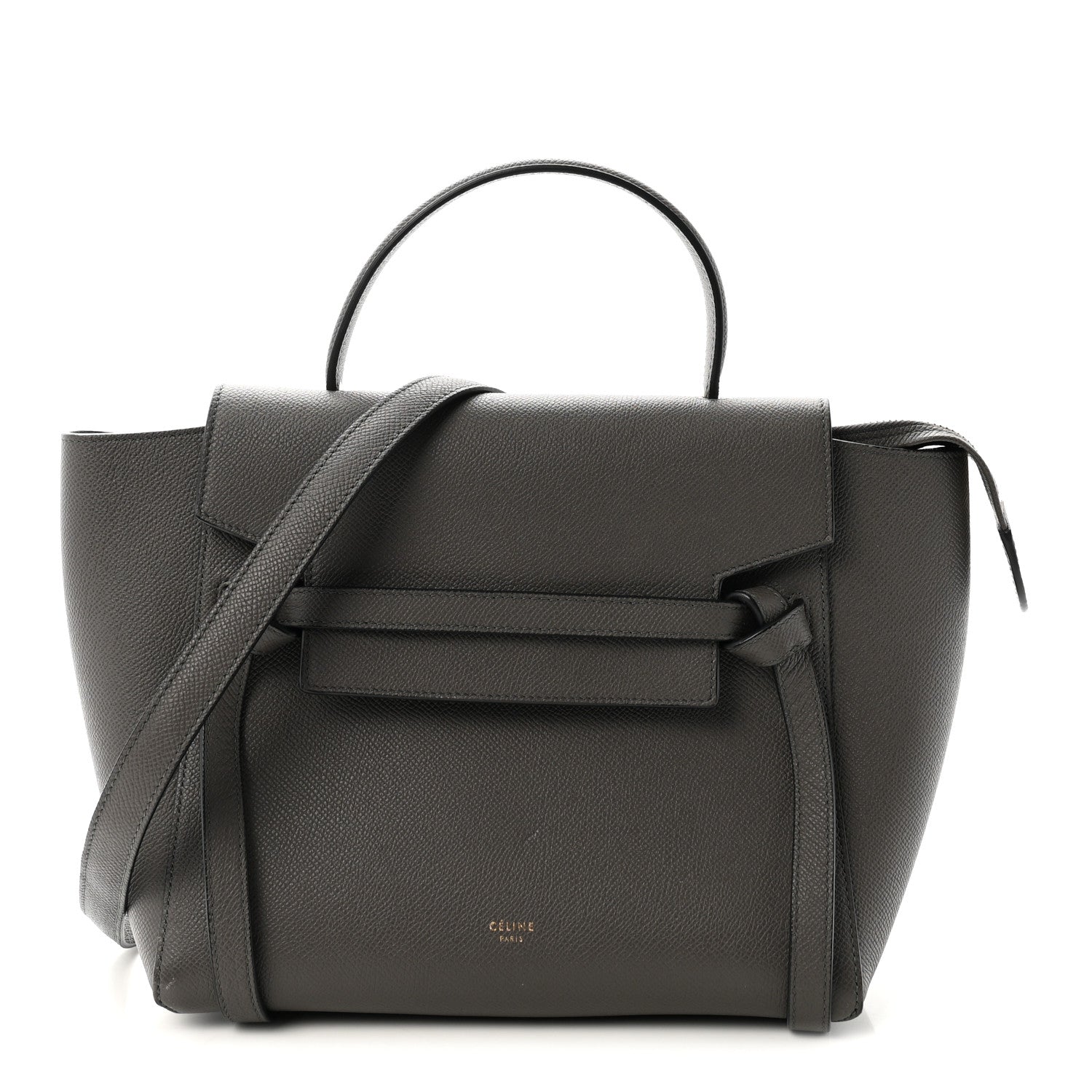 Celine Grained Calfskin Micro Belt Bag Grey 1 of 10