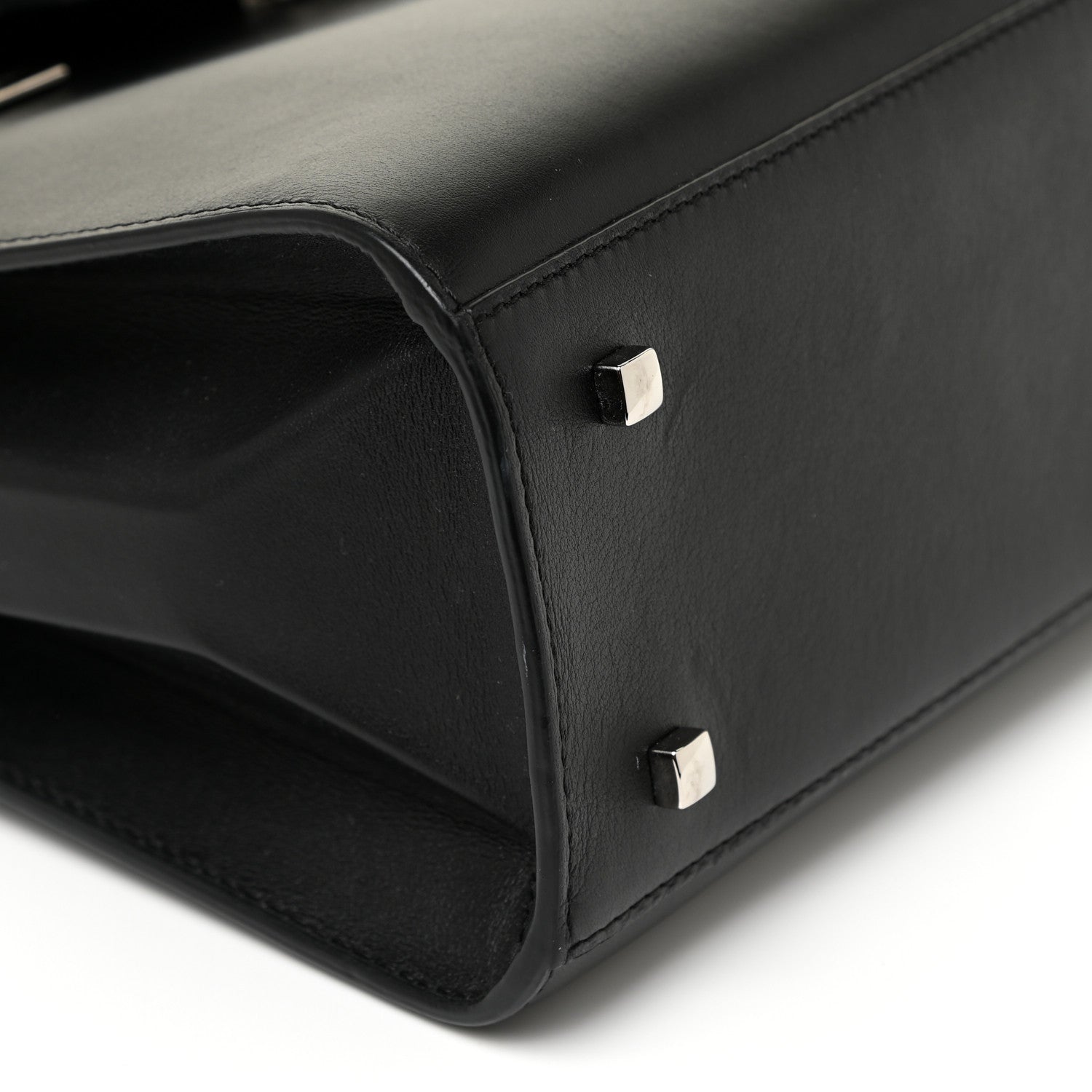 Delvaux Calfskin MM Tempete Satchel Black 9 of 20