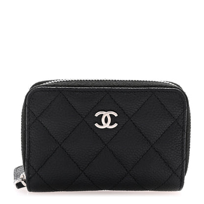 Chanel Caviar Quilted Classic Zipped Coin Purse Black 1 of 7