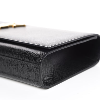 Saint Laurent Grain De Poudre Monogram Cassandre Clutch Black 10 of 13