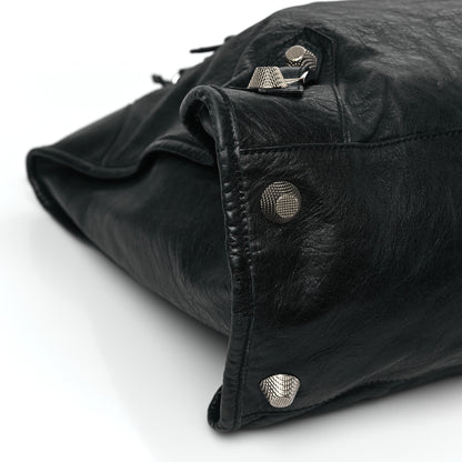 Balenciaga Agneau Giant 21 Silver Hardware Weekender Black 8 of 11