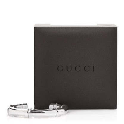 Gucci Sterling Silver Bamboo Cuff Bracelet 17 7 of 7