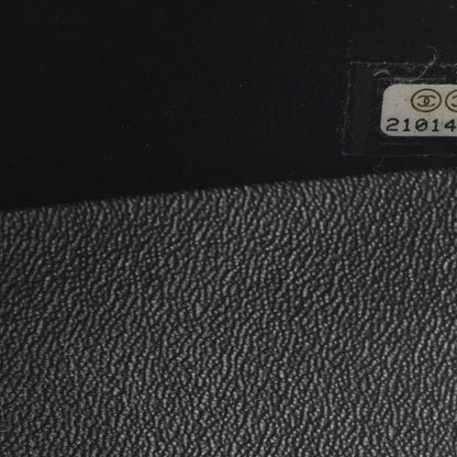 Chanel Lambskin Chevron Quilted Jumbo Double Flap So Black 7 of 19