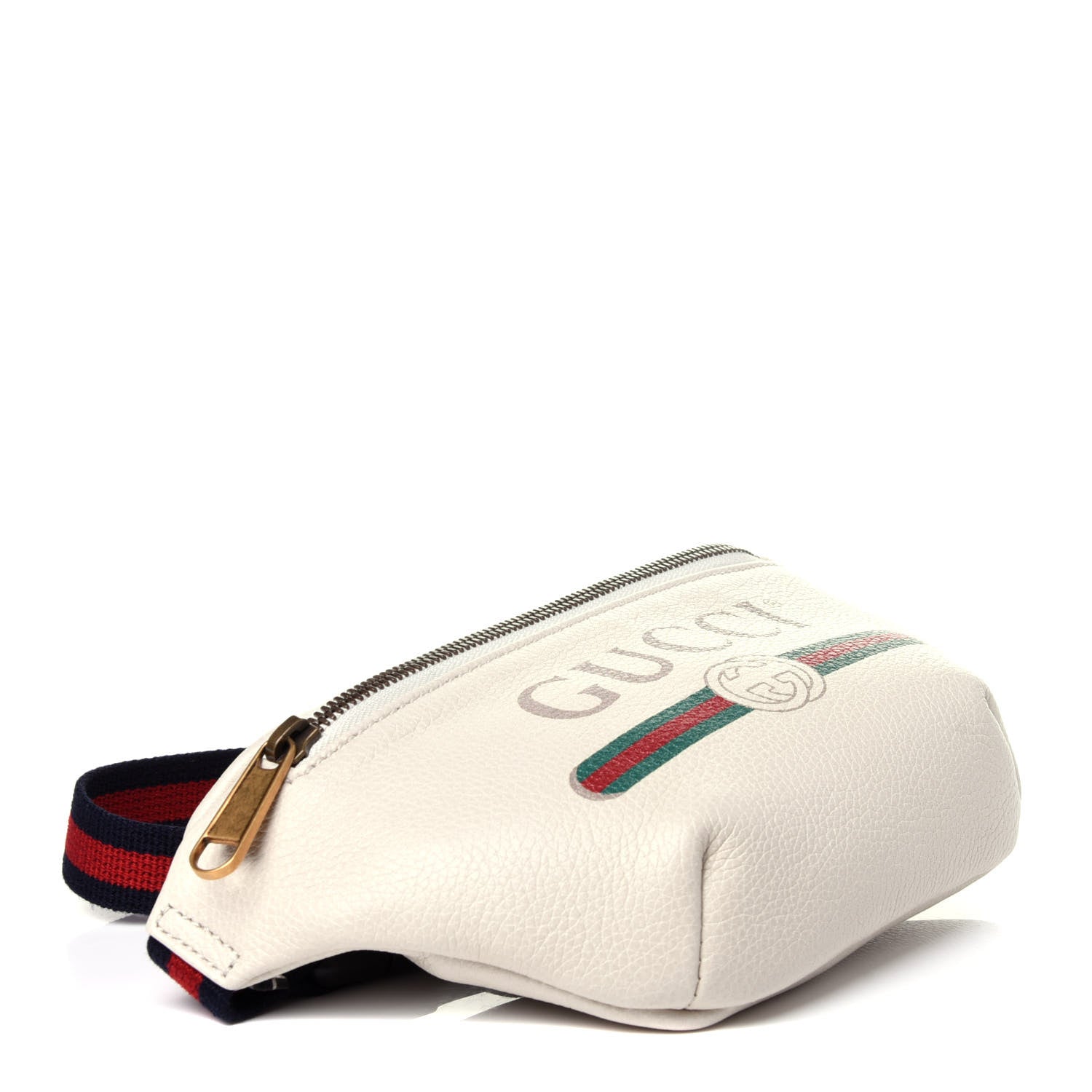 Gucci Grained Calfskin Small Logo Belt Bag White 4 of 11