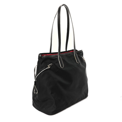 Prada Tessuto Nylon Saffiano Shopping Tote Black 3 of 13