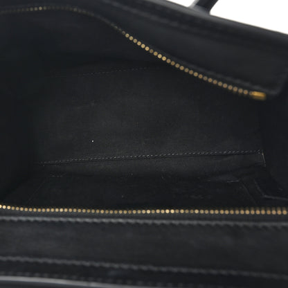 Celine Smooth Calfskin Nano Luggage Black 5 of 10