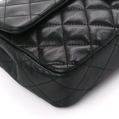 Chanel Lambskin Quilted East West Flap Black 10 of 11