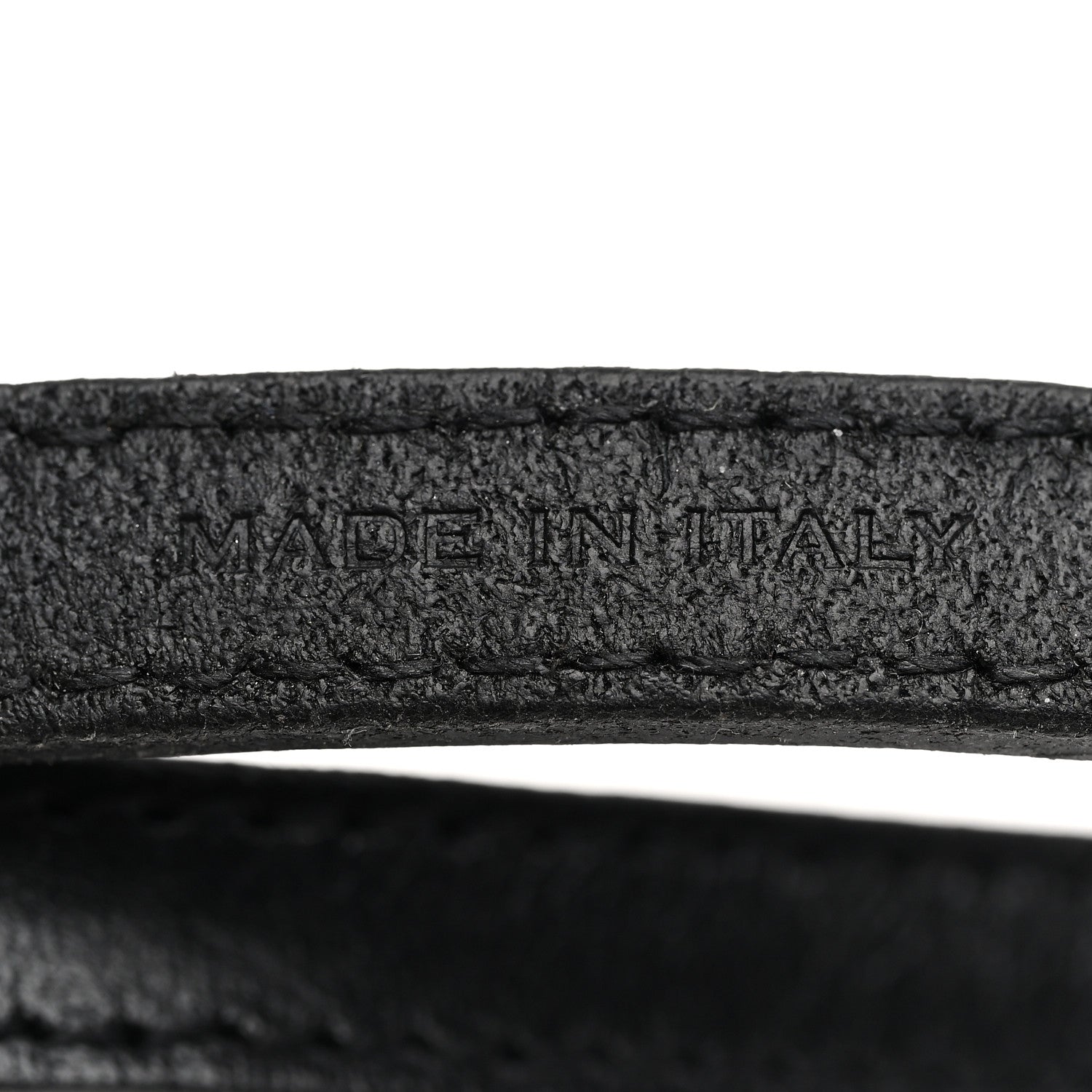Saint Laurent Leather Lucky Bone Double Wrap Bracelet Black 4 of 9