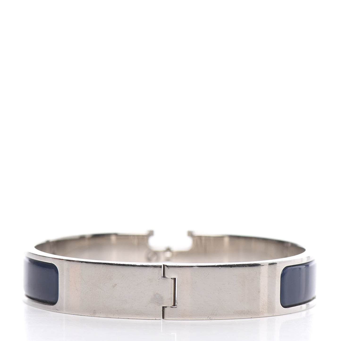 Narrow Enamel Clic Clac H Bracelet PM Bleu Nuit