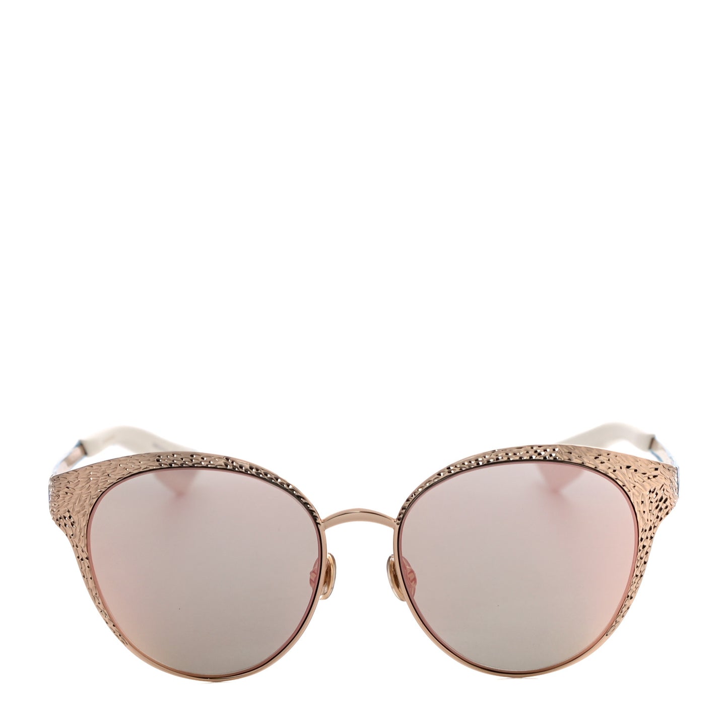 Metal DiorUnique Limited Edition Sunglasses Gold Pink