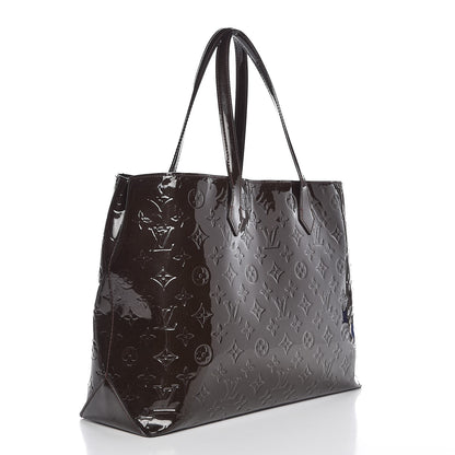 Louis Vuitton Vernis Wilshire MM Terre D'Ombre 3 of 7